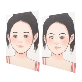 IWOWHERO 2pcs Reusable Face Paint Practice Board Face Paint Stencils for Kids Makeup Art