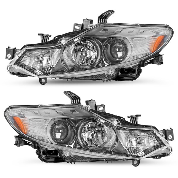 JSBOYAT Halogen Model Headlight Assembly Compatible with 2009-2014 Nissan Murano Headlamp Replacement Driver & Passenger Side LH+RH