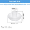 uxcell 38Pcs Glass Table Top Bumpers with Stem, 5mm/0.2" Rubber