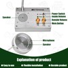 Retekess TW103 Window Speaker, Window Intercom,Independent Volume Control,Recording Function,for Travel