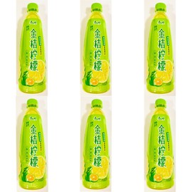 Kumquat Lemon Flavored Beverage, 500ml,6 Bottles 金桔柠檬
