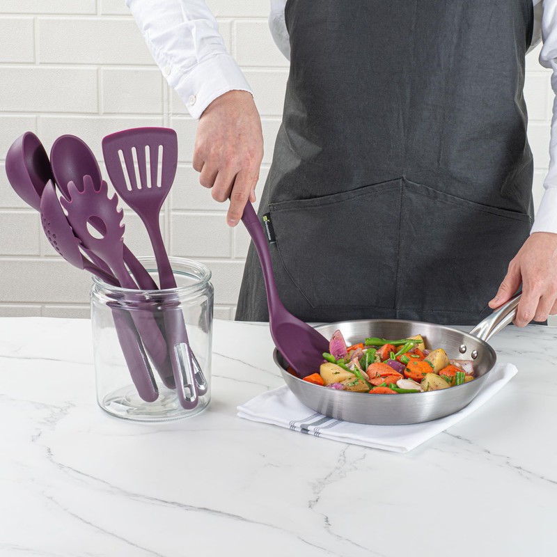 Met Lux Purple Silicone Cooking Utensil Set - 6-Piece -