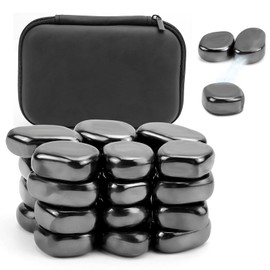 AFAIK Pack of 24 Magnetic Stones, Irregular Magnetic Game Stones, Mini Magnetic Stones, Versatile Stress Killer, Weak Magnetic Ferrite Stones, Adults, Stress Relief, Pastime, Office Gadget