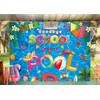 PGSWEER Goodbye School Hello Pool Backdrop 7x5FT End of School
