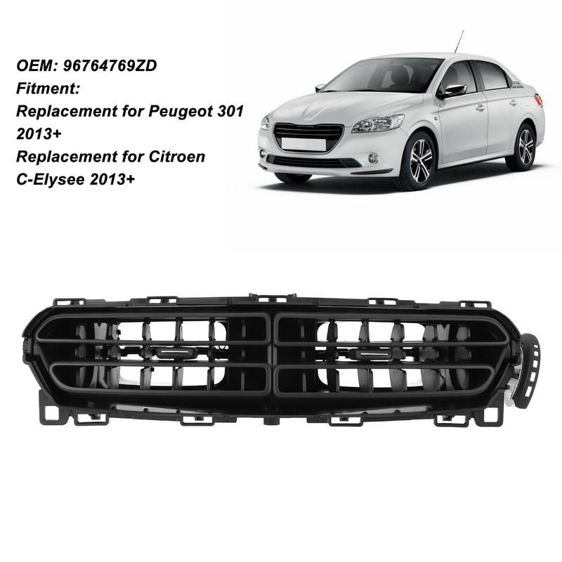 Car Front Center Air Conditioner Outlet Grill 96764769ZD Replacement for
