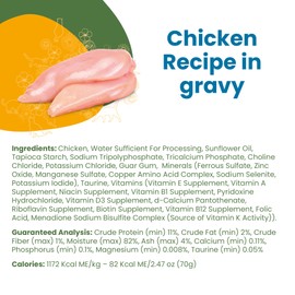 almo nature Classic Complete Wet Cat Food Chicken Recipe in gravy 2.47 oz (Pack of 12)