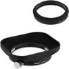 Haoge 43mm Square Metal Lens Hood Shade for Leica D-Lux