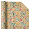 WRAPAHOLIC Kraft Floral Wrapping Paper Roll - Mini Roll -