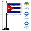 ANLEY Cuba Deluxe Desk Flag Set - 6 x 4