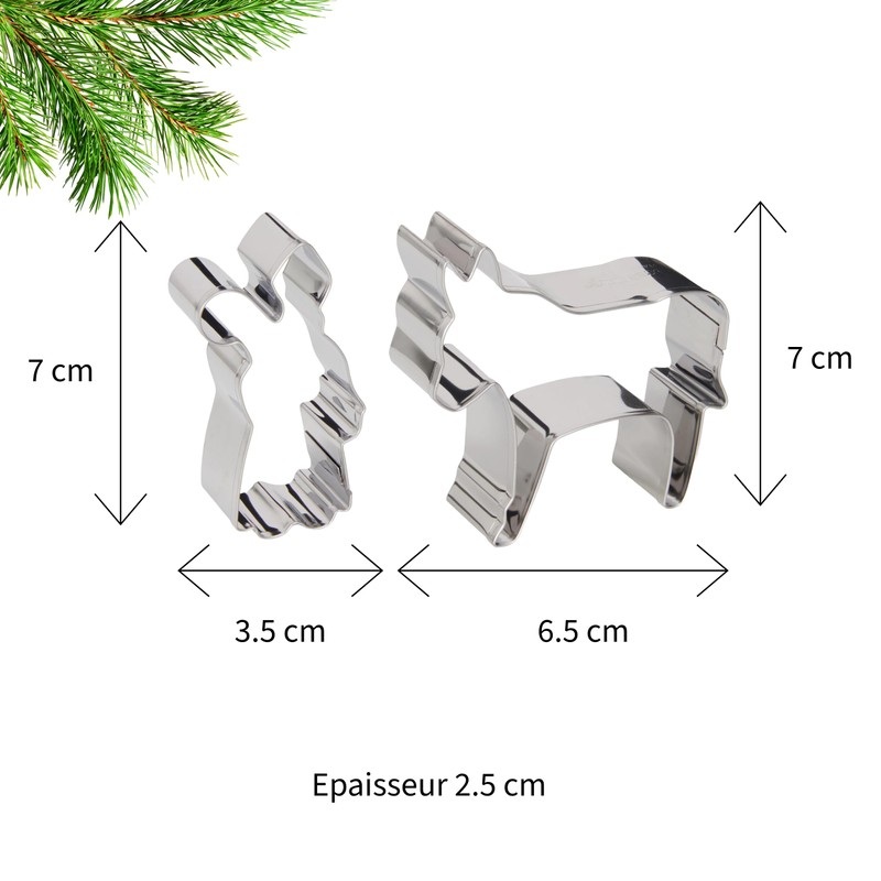 patisse, 13994 Set of 2 Gingerman with Heart Cookie Cutters