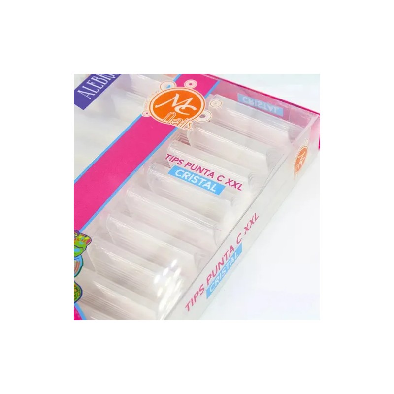 Tips Extralargos Curva C Xxl 200 Pz , Mc Nails