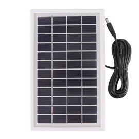 9V Solar Panel, High Efficiency Polysilicon Panel, Portable 3W Solar Charger for Outdoor Lights