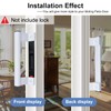Young Dance Aluminum Sliding Glass Door Pull - 8" White,