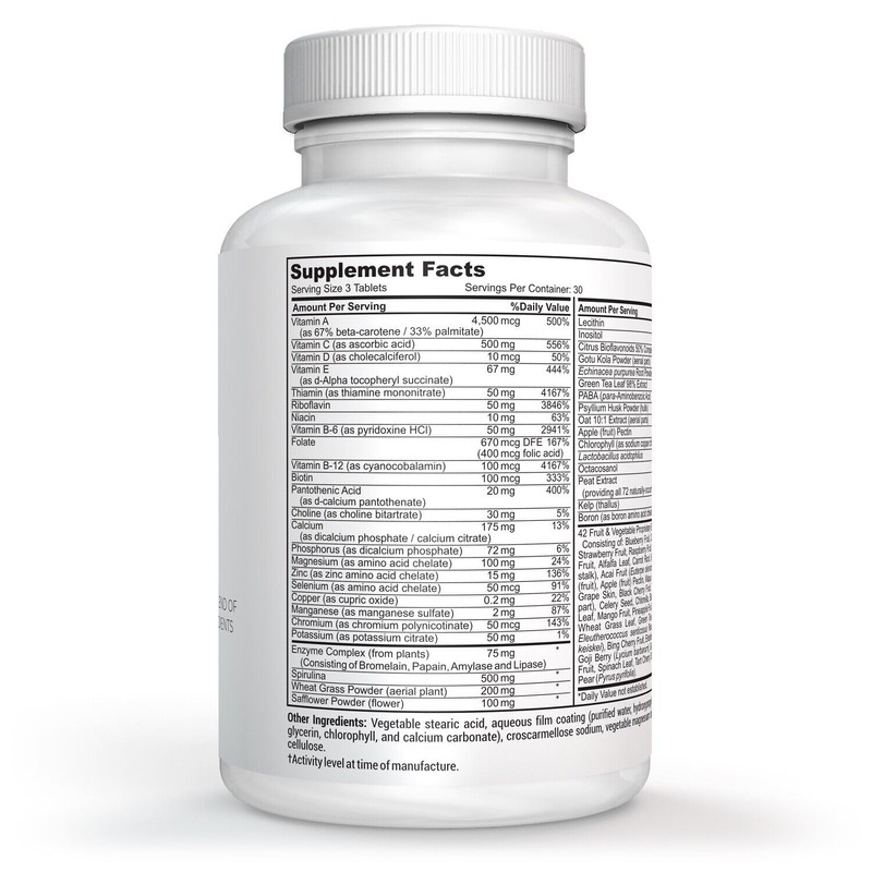 Daily Defense Multivitamin Supplement 42 Fruits & Veggies Blend, Enzymes