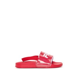 Fila Kid's Laviano Slide 2, Red/Glitter, 13 US Infant