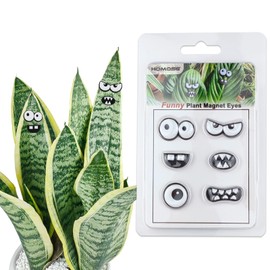 HOMDSG Monster Plant Magnets Eyes for Potted Plants, Funny Plant Safe Magnet Pins Charms, House Plant Accessories, Christmas Decorations for Plant Lovers