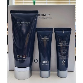 OHUI NEW Age Recovery Soft Amino Foam Special Set 3Pcs, 180ml + 45ml X 2pcs