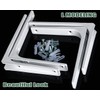ZiYuya 4PCS Shelf Bracket, Right Angle Corner Brackets Heavy Duty
