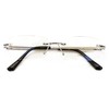 V.W.E. Men Metal Rimless Diamond Cut Anti Blue Blocker UV
