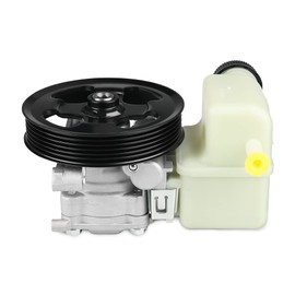 WMPHE Power Steering Pump with Pulley & Reservoir Compatible with Mazda CX-7 L4 2.3L - 2007 2008 2009 2010 2011 2012, Mazda CX-7 L4 2.5L - 2010 2011 2012, Replacement for EG2132600A, BGJ6E32600B