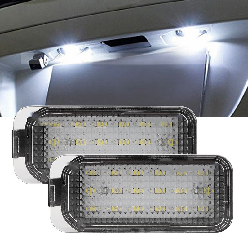 1 Pair DC12V 3200K 18 LEDs Number Plate License Panel