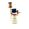 Drechslerei Friedbert Uhlig, miniature no. 04/D, snowman with lantern, dark,