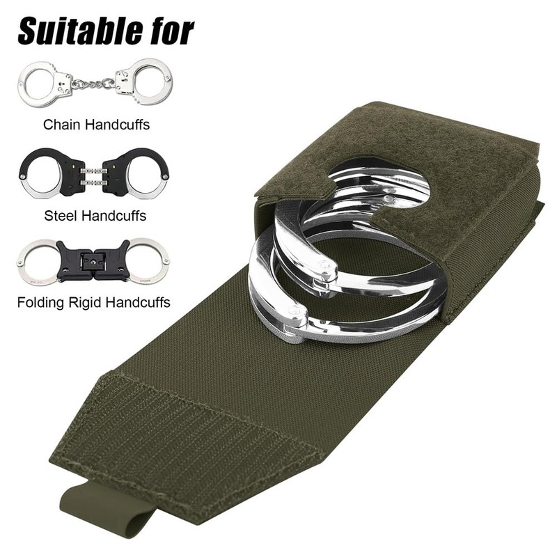 KRYDEX Handcuff Holder with MOLLE and Belt Loop Molle Handcuff