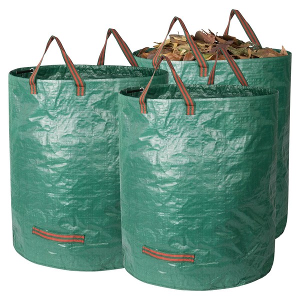 GreatBuddy 32 Gallon Reusable Yard Waste Bag, Heavy Duty, Upright