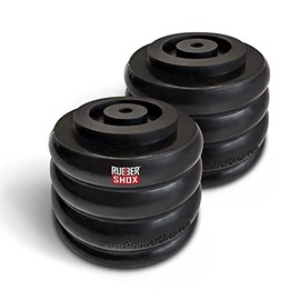 RubberShox Modular Universal Rubber Front Rear Bump Stops for Truck and RV Suspension Enhancement. UB3 Sub-Module, Pair 5000 lbs, Hardness 60HA, Require UB1 Top Module