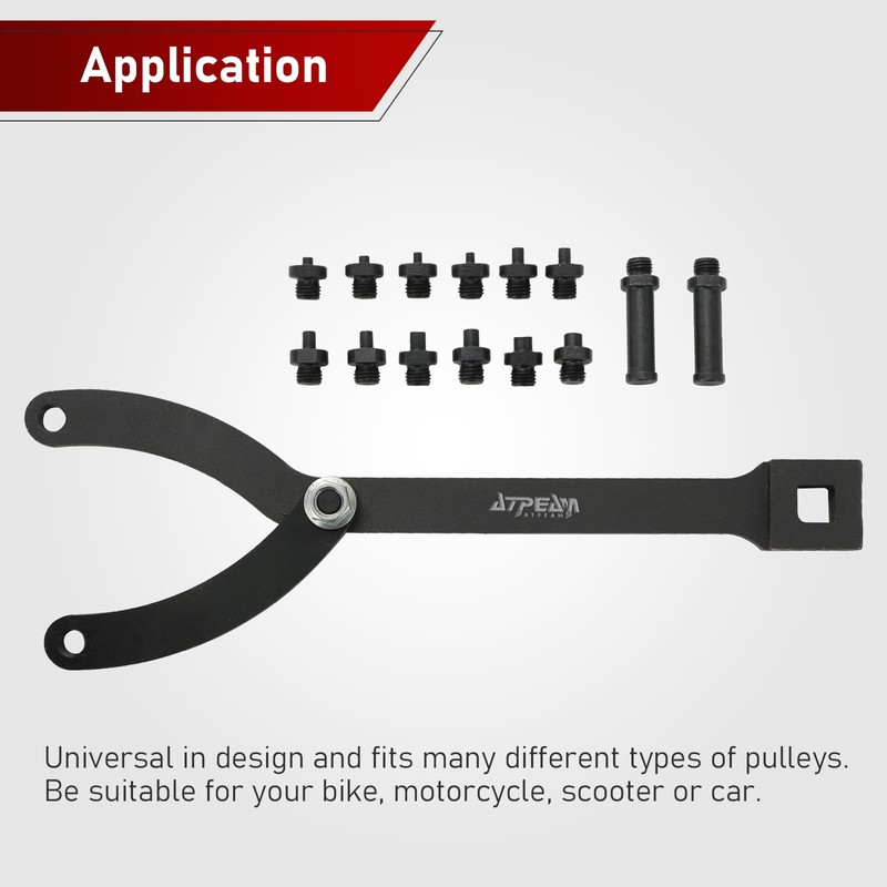 ATPEAM Spanner Wrench Set with Variable Pins 15Pc Adjustable Spanner