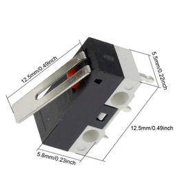ThtRht 30 Pack 3D Printer Endstop Limit Switch with Hinge Lever Arm Push Button End Stop Momentary Micro Switches 3 Pin 1A 125V AC SPDT NO NC for Arduino Mouse