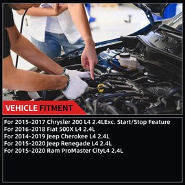 CUGANO 19145N Starter Motor for Chrysler 200 2015-2017 Fiat 500X 2016-2018 Jeep Cherokee 2014-2019 Renegade 2015-2020 Ram ProMaster 2015-2020 L4 2.4L 19145N 19145R 068084005AA 68084005AA M000T39071