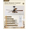 Farmhouse Ceiling Fans with Light, 48 Inch Bedroom Ceiling Fan