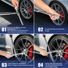 BCJCLTS Lug Wrench, 4 Way Tire Iron for Car,Tire Wrench