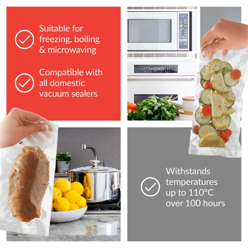 SousVide Tools | Vacuum Sealer Bags | Pack of 100