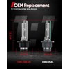 Torchbeam D4S HID Bulbs, 6000K Diamond White Xenon Headlight Bulbs,