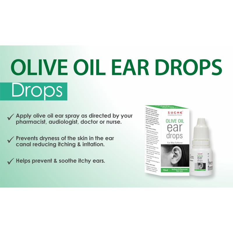 Natural Olive Oil Drops 10 ml | 4 Bottles Pack