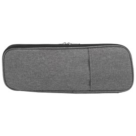 Long Knitting Needle Case Woven Storage Bag 600D Oxford Cloth Crochet Storage Bag Gray