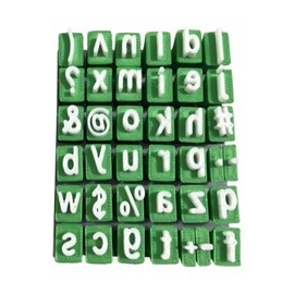 perfeclan Alphabet -Briefmarken für Buchstaben, obere untere Hülle, Geburtstagsfeier, Nummernbrief Stamper Seet Set Stamping Kit, Kleinbuchstaben