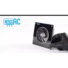AITECAC Quiet Cabinet Fan with Controller 4" for Home Theater AV Amplifier Media Cooling