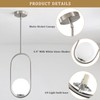 Modern Pendant Lights Kitchen Island Brushed Nickel Pendant Lighting 2