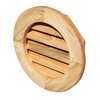 Shed Windows and More Round Wooden Louvered Gable Vents (14"