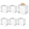 OLYCRAFT Pack of 6 Square Display Blocks 4 x 4