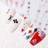 3D Decals Interesting Adhesive Poker Nail Art Sticker Manicure Playing