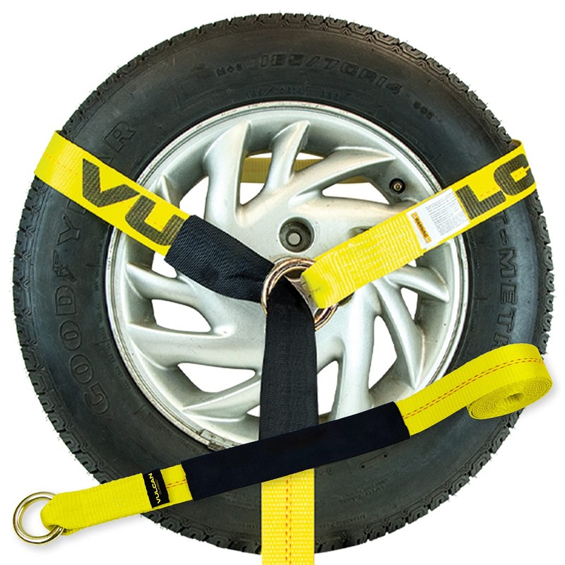 VULCAN Car Tie Down - Twisted Snap Hooks - Lasso