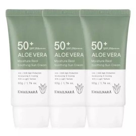알로에 썬크림 2개+1개더 / SPF50+ PA++++ 50ml 자외선차단 3중 기능성 선크림 Aloe Sun Cream 2+1 / SPF50+ PA++++ 50ml Triple-Function Sunscreen with UV Protection