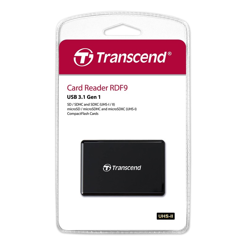 Transcend USB 3.1 Gen 1 Multifunctional Card Reader for USH-II