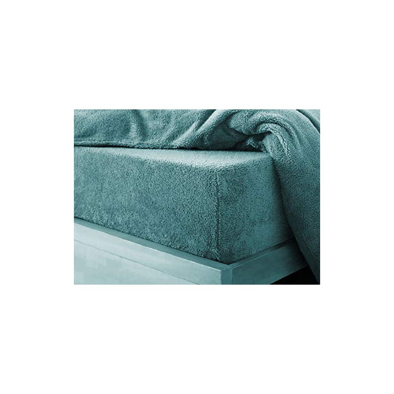 Glamptex Deep 30CM Teddy Bear Fur Sherpa Fleece Fitted Sheet,