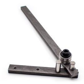 iDili Manual Bending Machine Reinforced Flat Iron Bender 1-10MM Iron/Steel/Copper Wire Angle Bender Fishing Hook Forming Tool