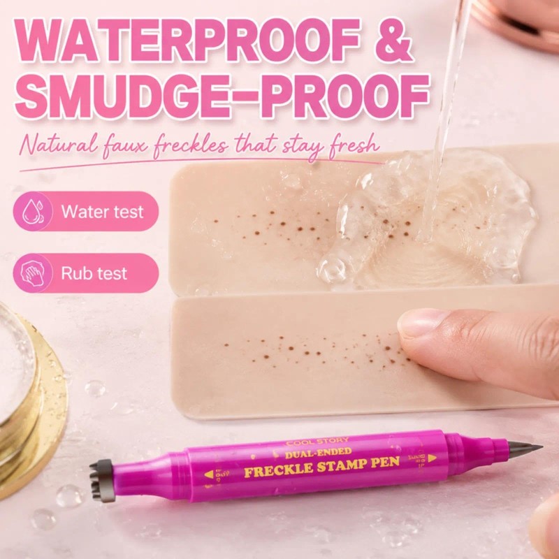 2 in 1 Dual End Freckle Pen, Waterproof Faux Freckle